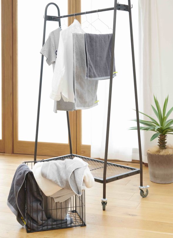 干すときに便利な「スリムバスタオル」仕様