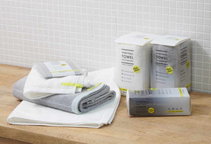 ニオイ菌を抑える特殊な糸で織り上げた<HAREYAKA TOWEL>
