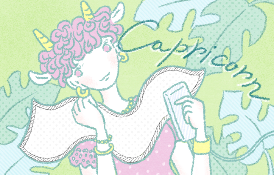 山羊座の女の子のイラスト